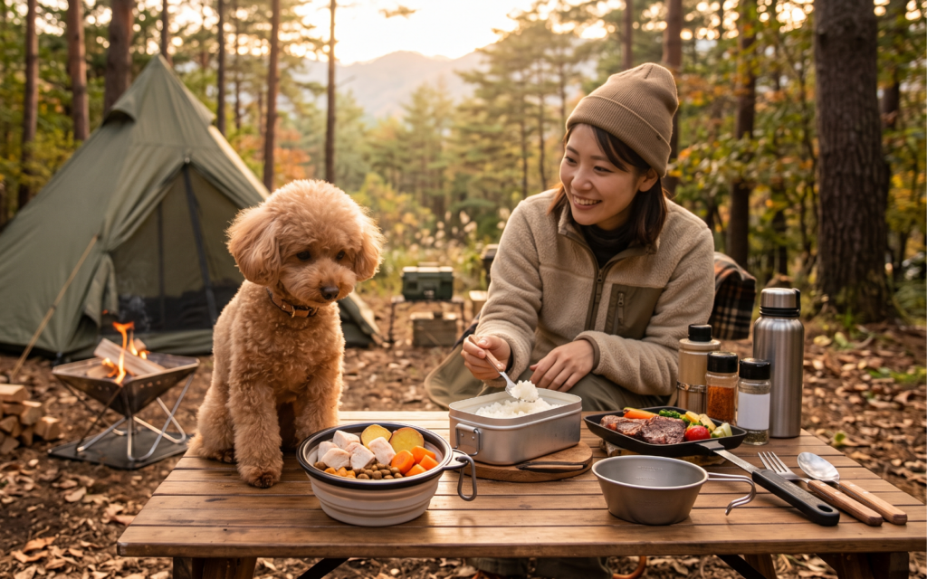 犬連れキャンプの安全な食事（キャンプ飯）とBBQ